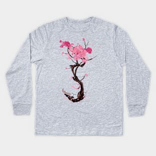 Sakura tree Kids Long Sleeve T-Shirt